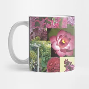 Purple Flowers Collage Mug